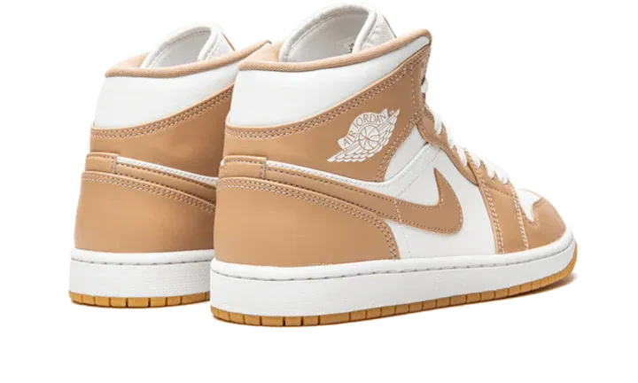 Air Jordan 1 Mid Hemp Tan White