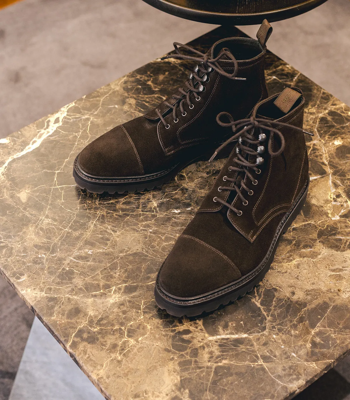 Aquarius Dark Brown Suede
