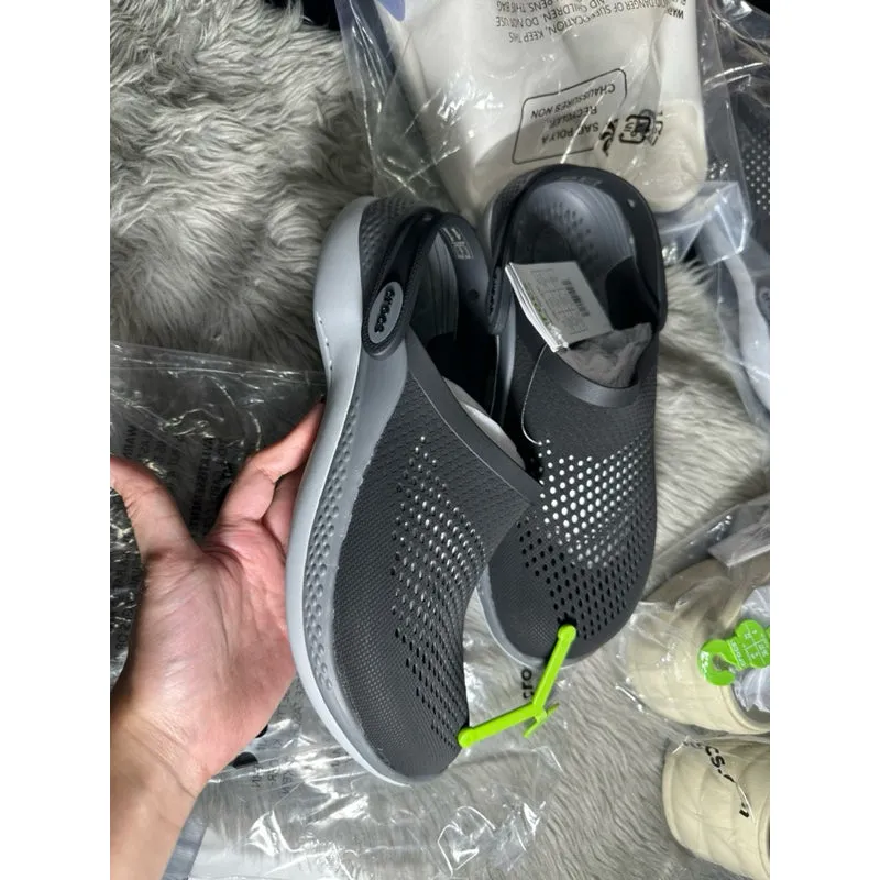 AUTHENTIC/ORIGINAL Crocs LiteRide™ 360 Clog in Black/Slate Grey