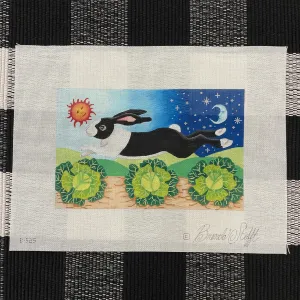 B-525 Black/White Running Rabbit