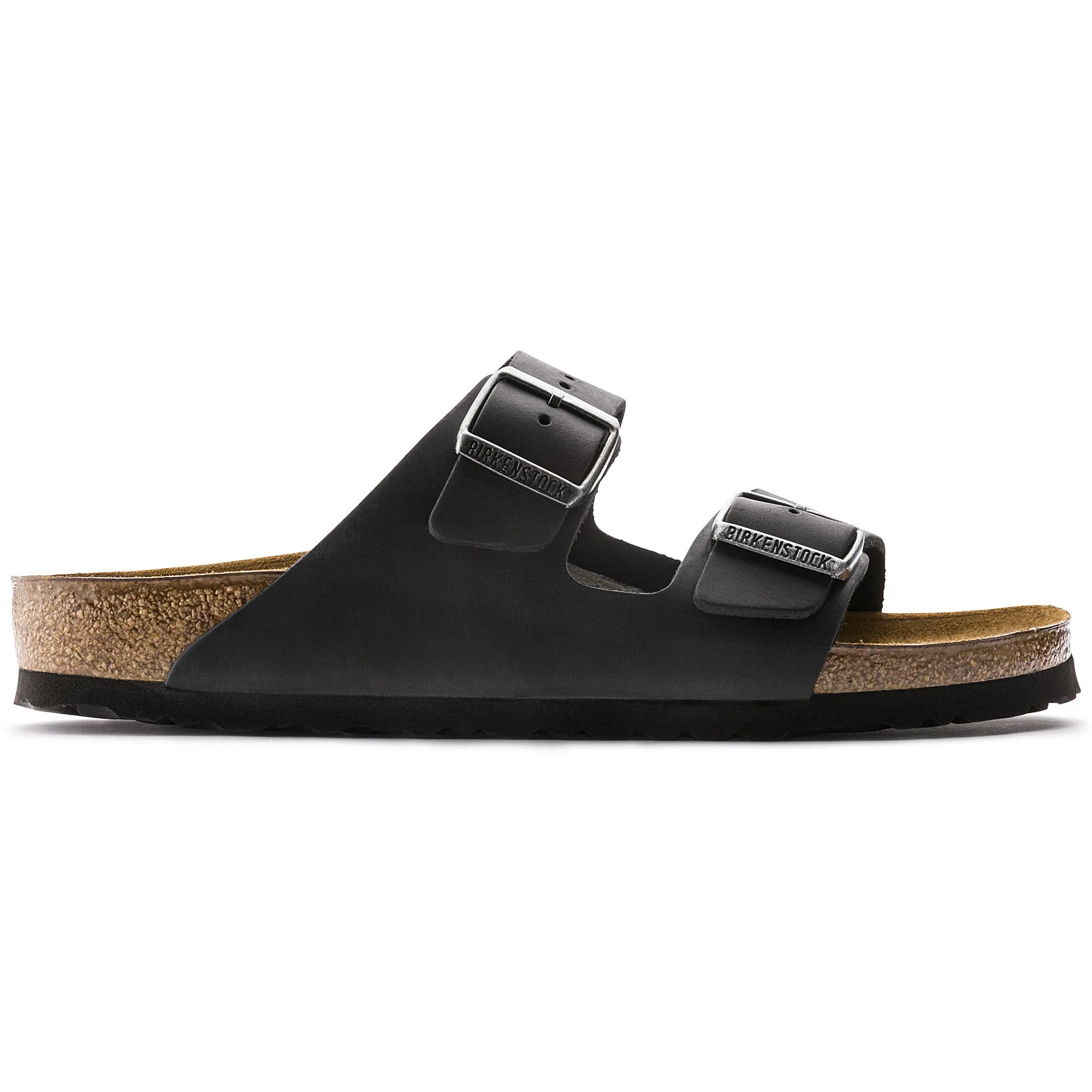 Birkenstock Unisex Arizona Oiled Leather Sandal - Black