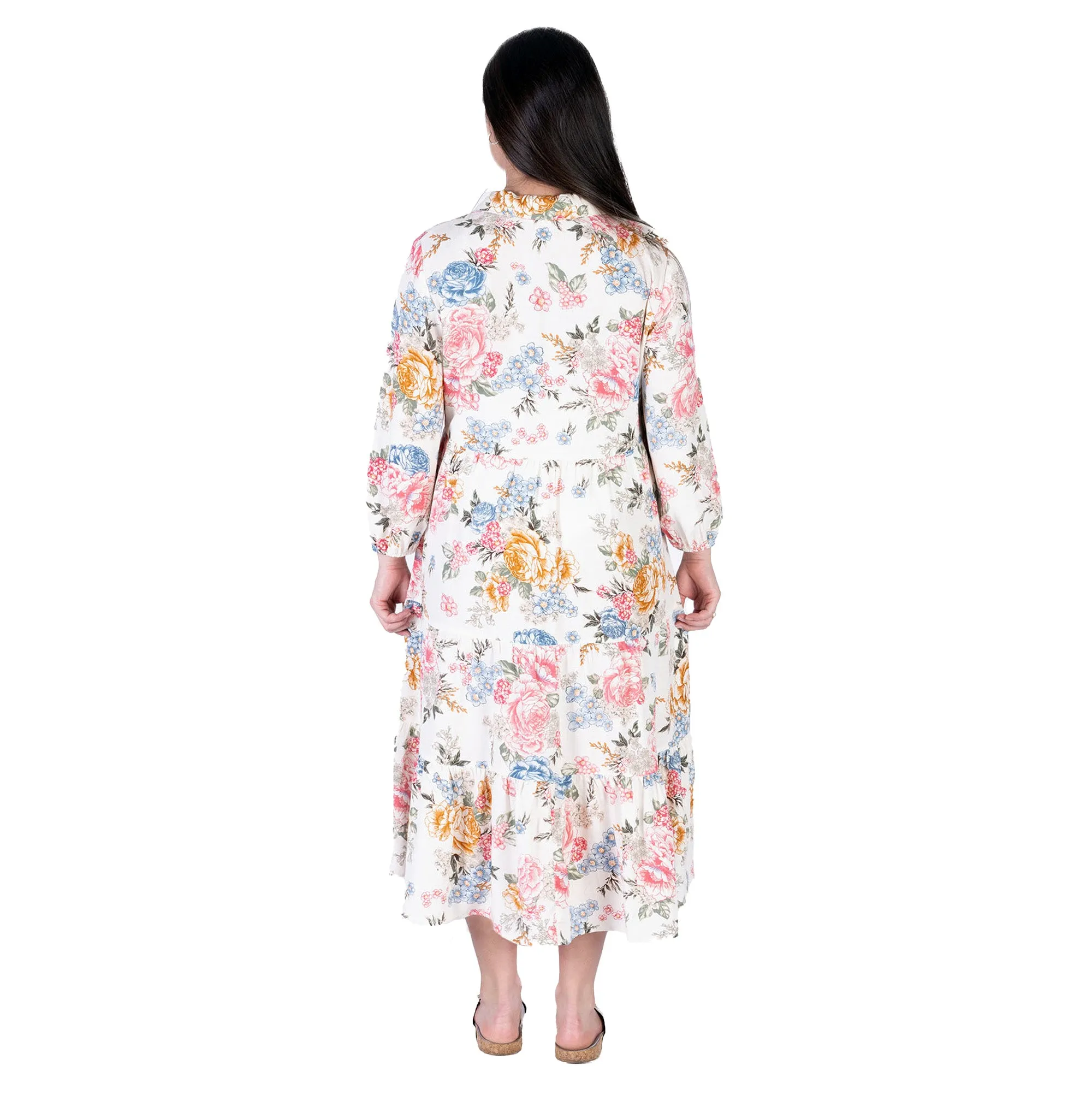Blue Blossom Maxi Dress