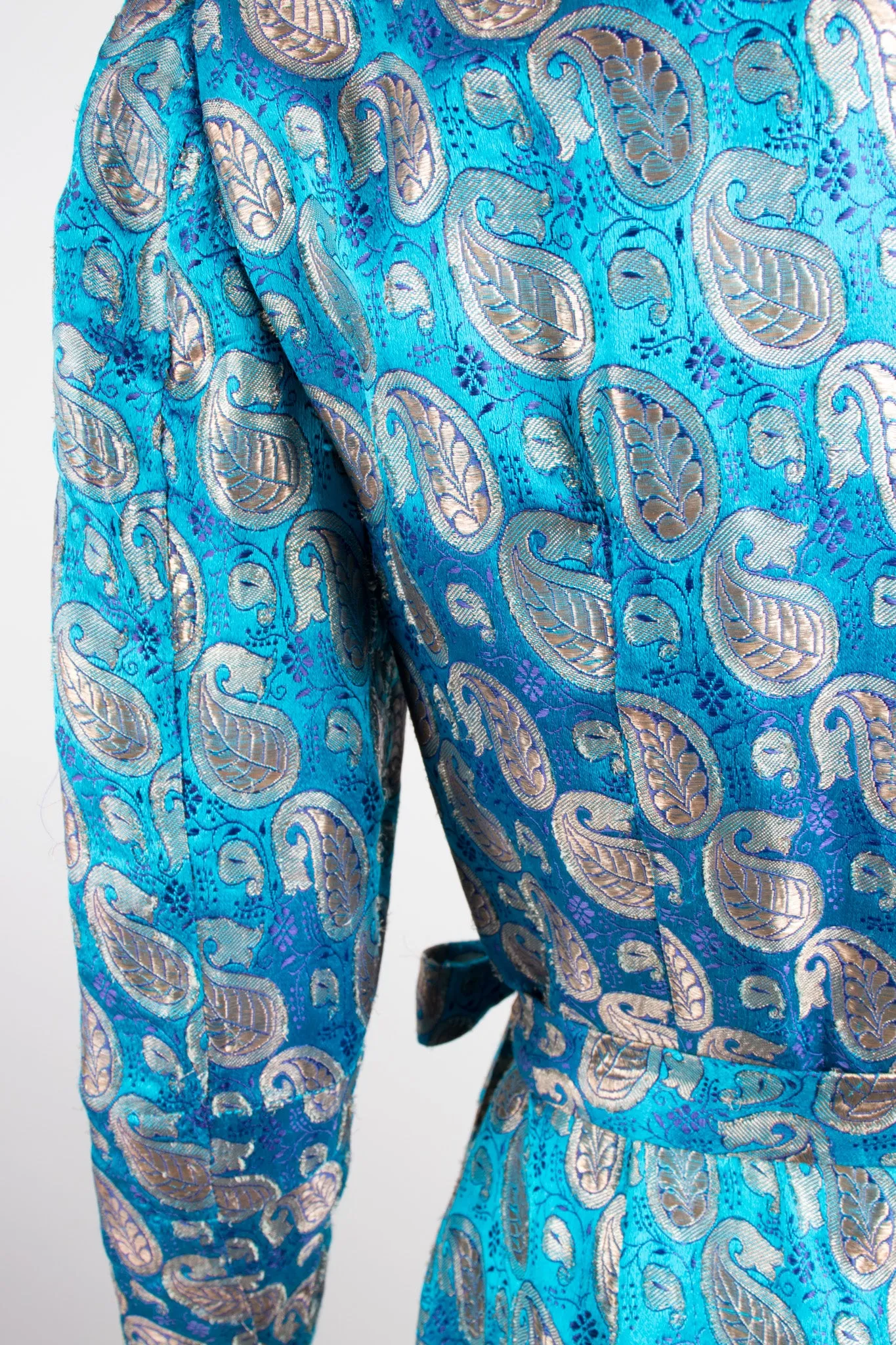 Brocade Wrap Smoking Dress