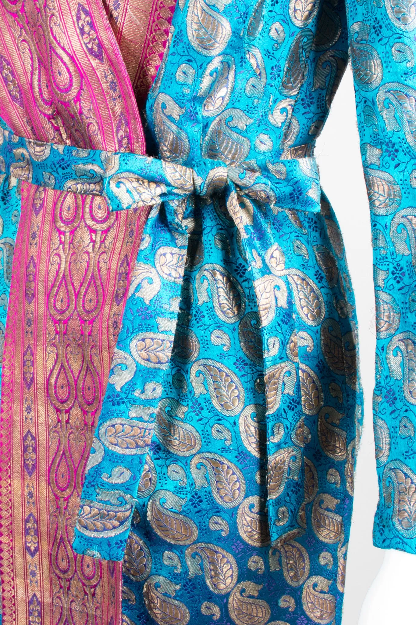 Brocade Wrap Smoking Dress