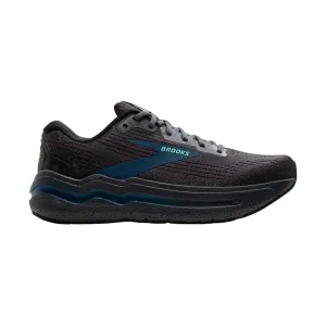 Brooks Men's Ghost Max 2 Road Running Shoes - Ebony/Cockatoo/Blue Sapphire