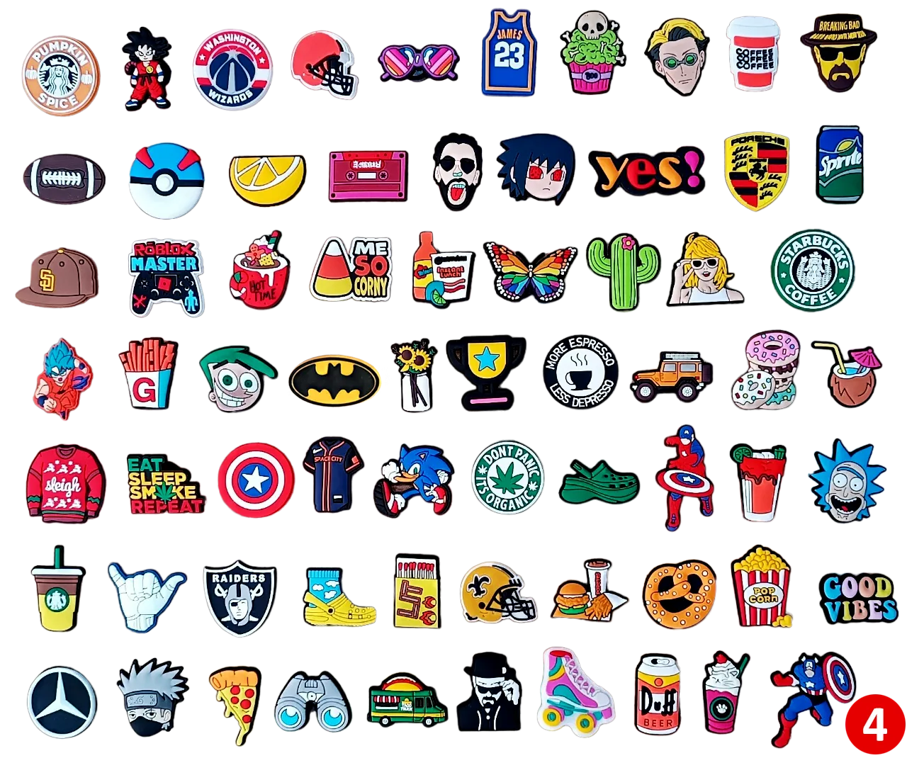 BUY SELECTED CHARMS IN WHOLESALE FROM 400 Trending Styles/Designs of Clogs Shoe Decoration Charms (Rs. 25/- TO Rs. 30/- EACH CHARM)