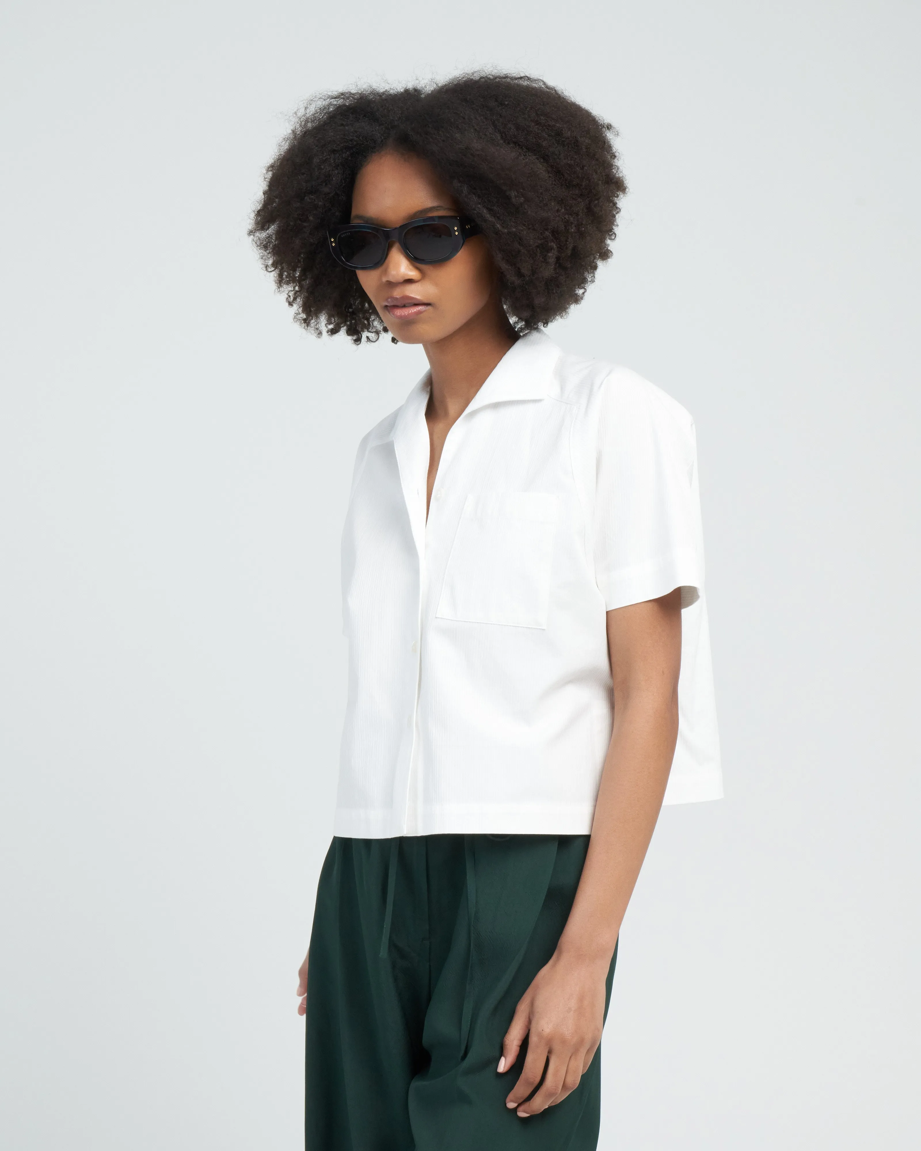 camp shirt - white