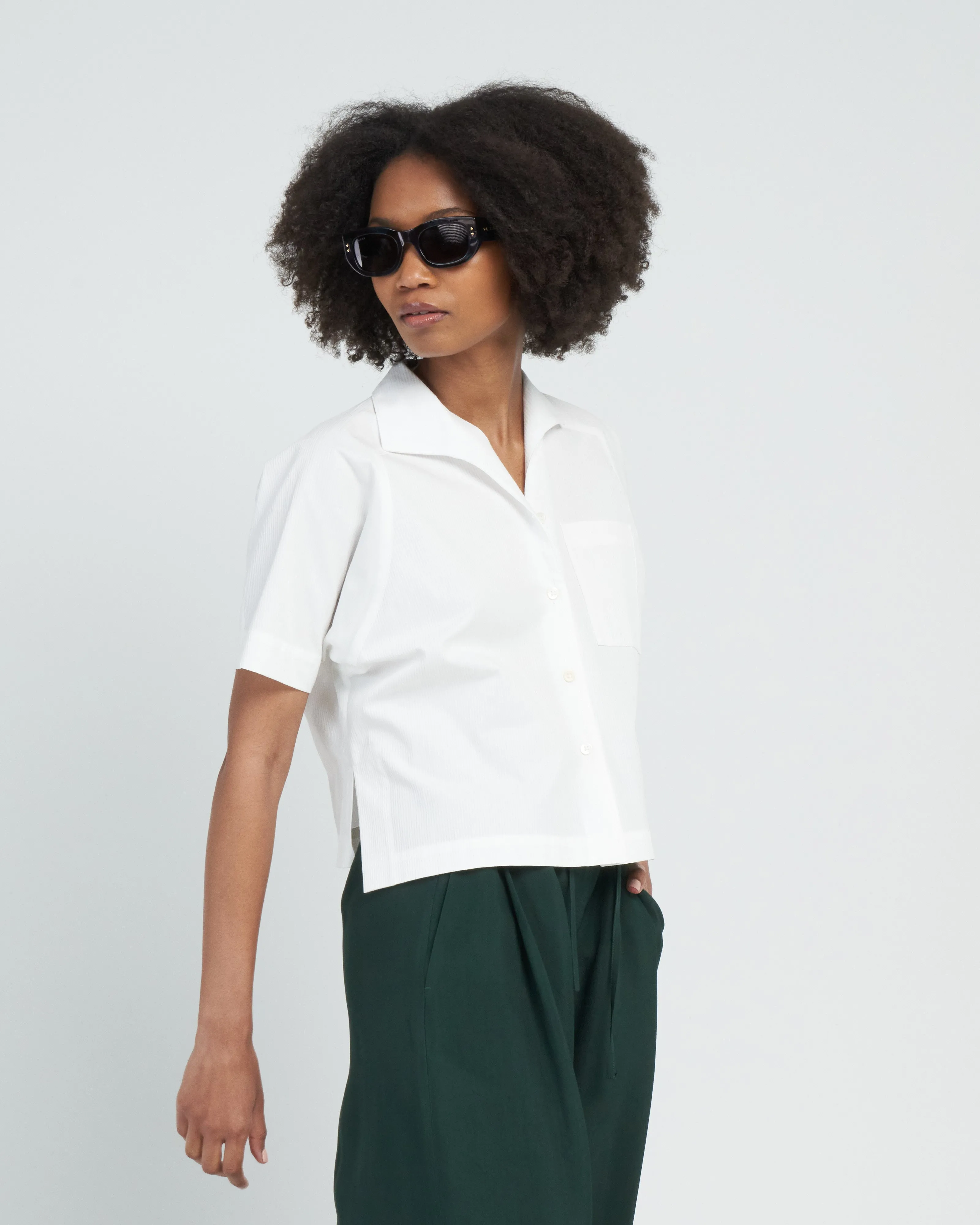 camp shirt - white