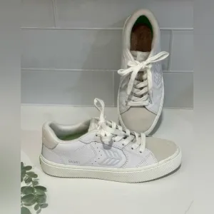Cariuma Salvas White Premium Leather /ice Sneakers Women's Size 8 Man 6.5 Shoes