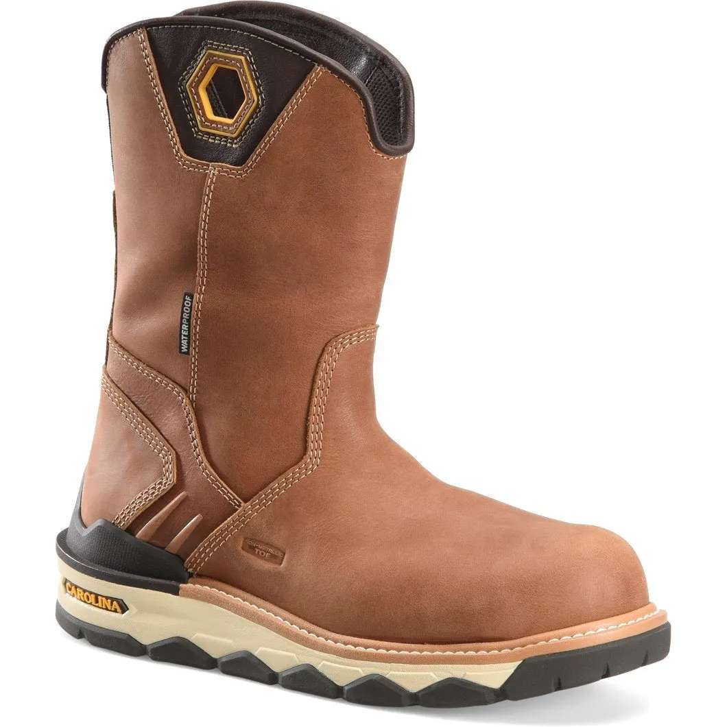 Carolina Men's Earthmover 10" Waterproof Composite Toe Wedge Work Boot -Brown- CA7833