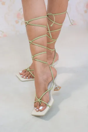 Catlin Hourglass Tie Up Heels