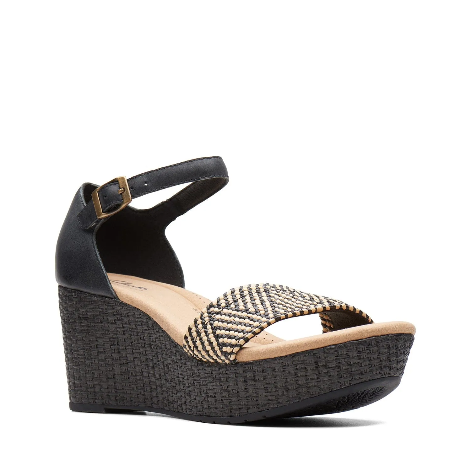 Clarks Rose Ease Sandals (Wide Fit)