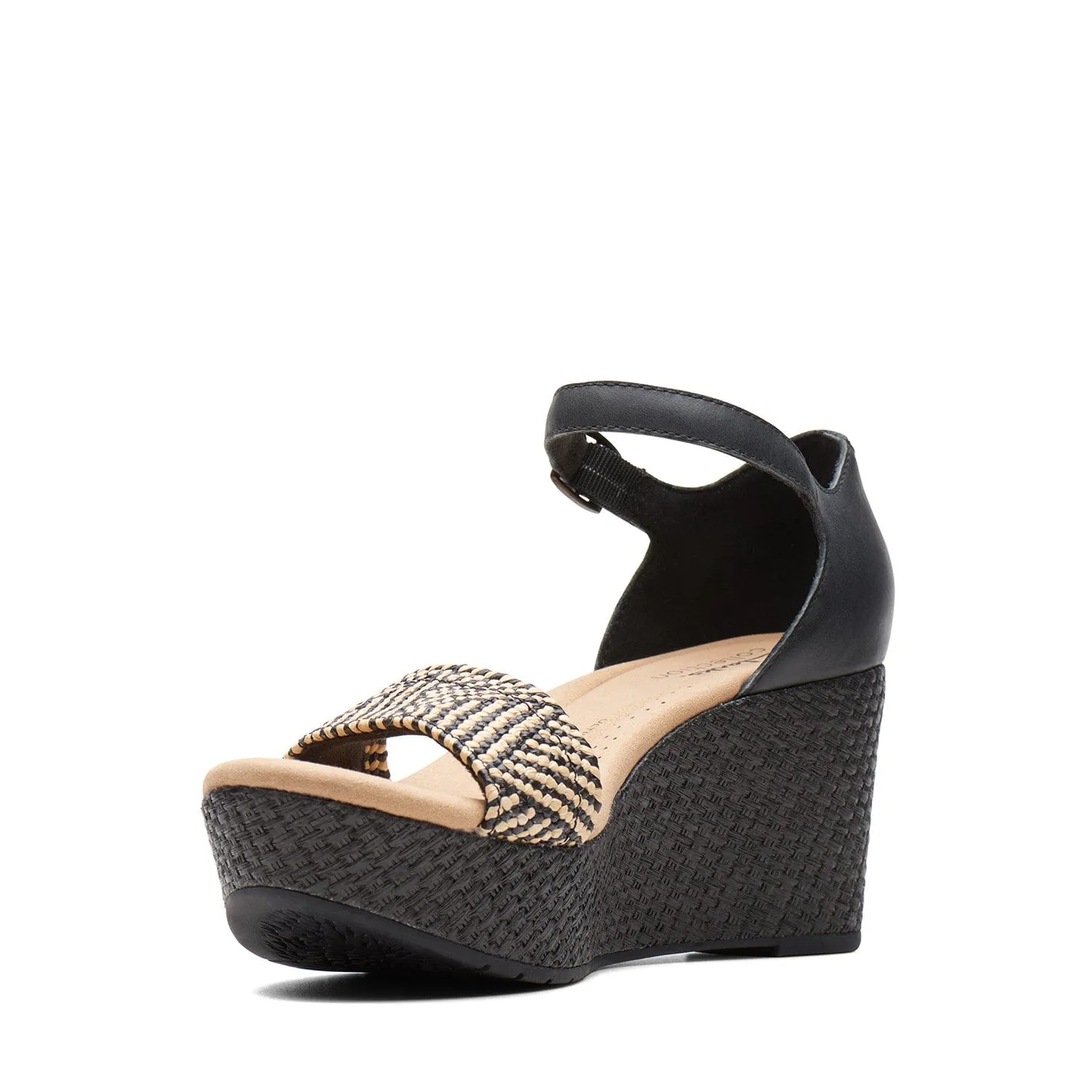 Clarks Rose Ease Sandals (Wide Fit)