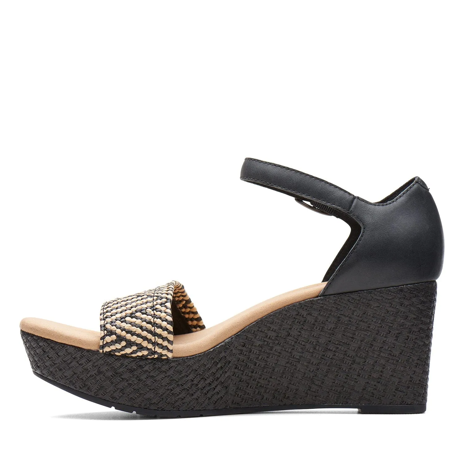 Clarks Rose Ease Sandals (Wide Fit)