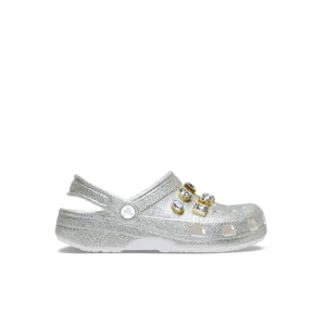 Classic Glitter Embellished Clog Silver (PS)