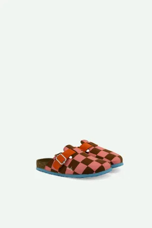 clogs | farmhouse | flower pink   willow brown