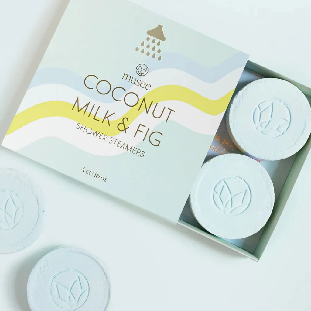 Coconut Milk, and Fig Shower Steamers Set