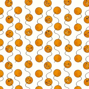 Costume Maker's Ball Jack-O-Lantern Balloons Cream