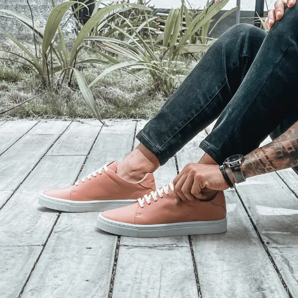 Cuero Rosado Blanco