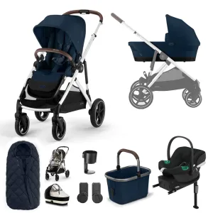 Cybex Gazelle S Comfort Bundle - Silver/Ocean Blue