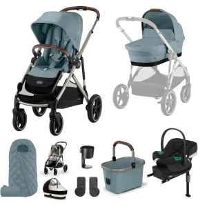 Cybex Gazelle S Comfort Bundle - Taupe/Stormy Blue