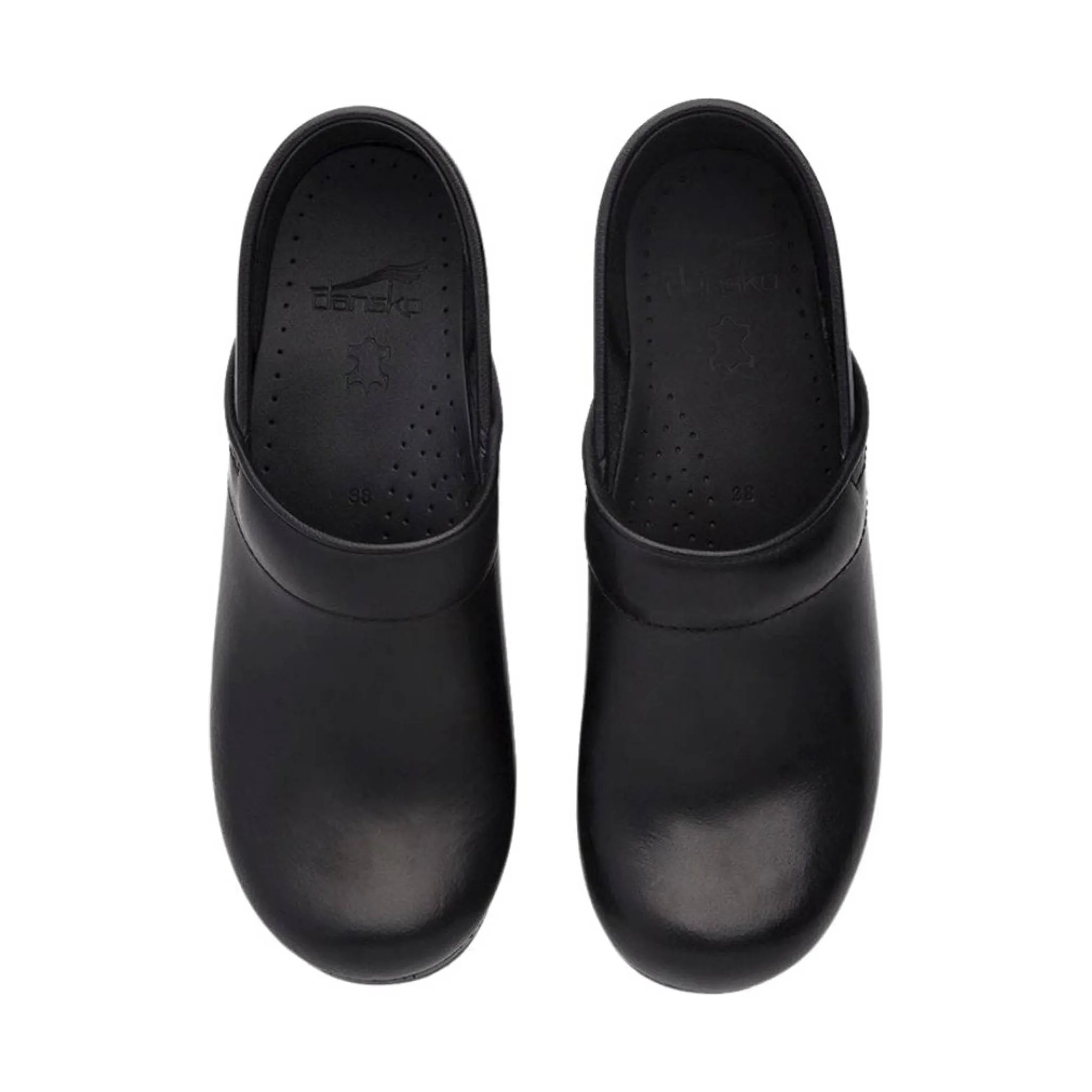 Dansko Women's Professional Clogs (Wide) - Black Cabrio