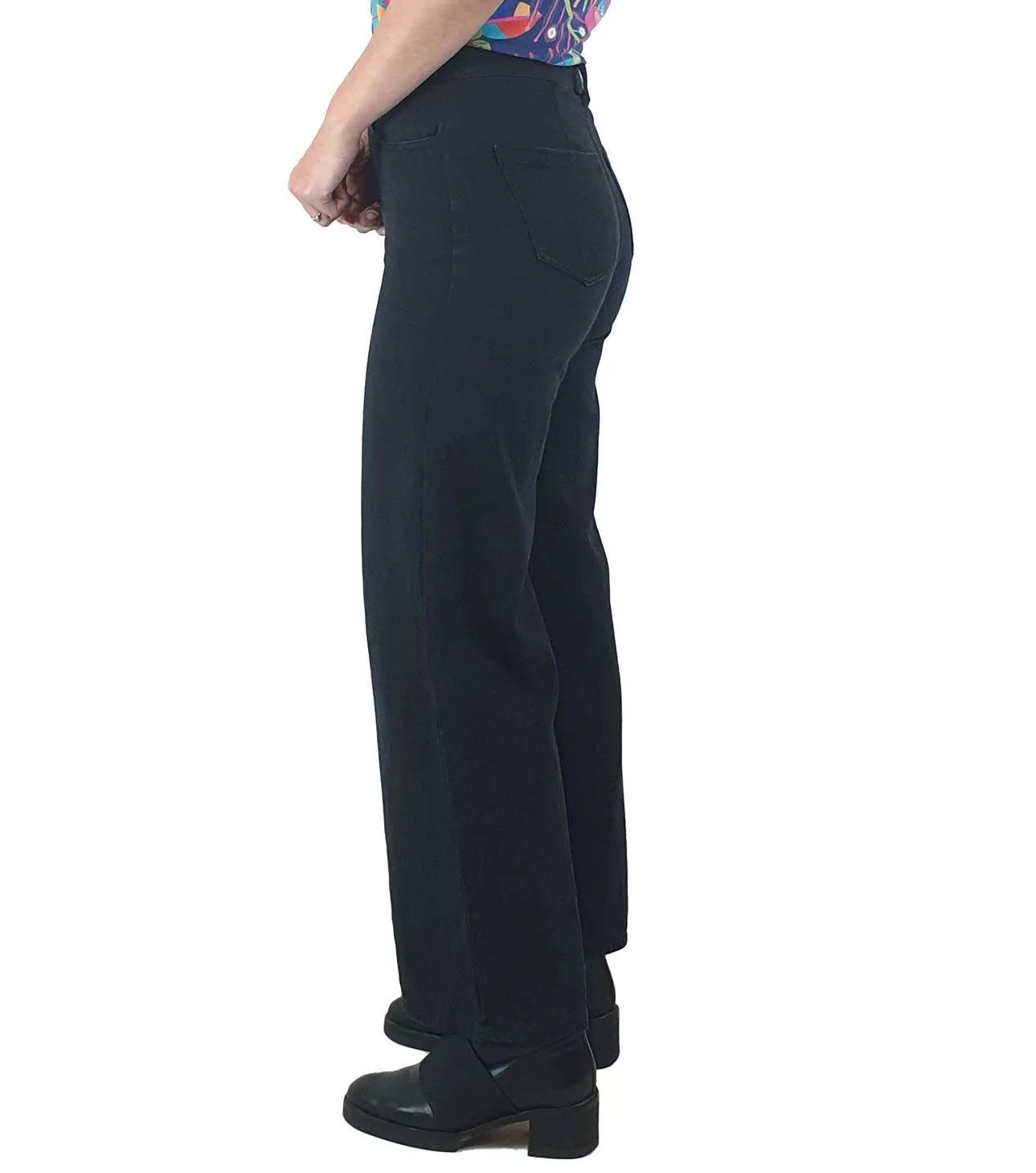 Dazie black wide leg jeans size 8
