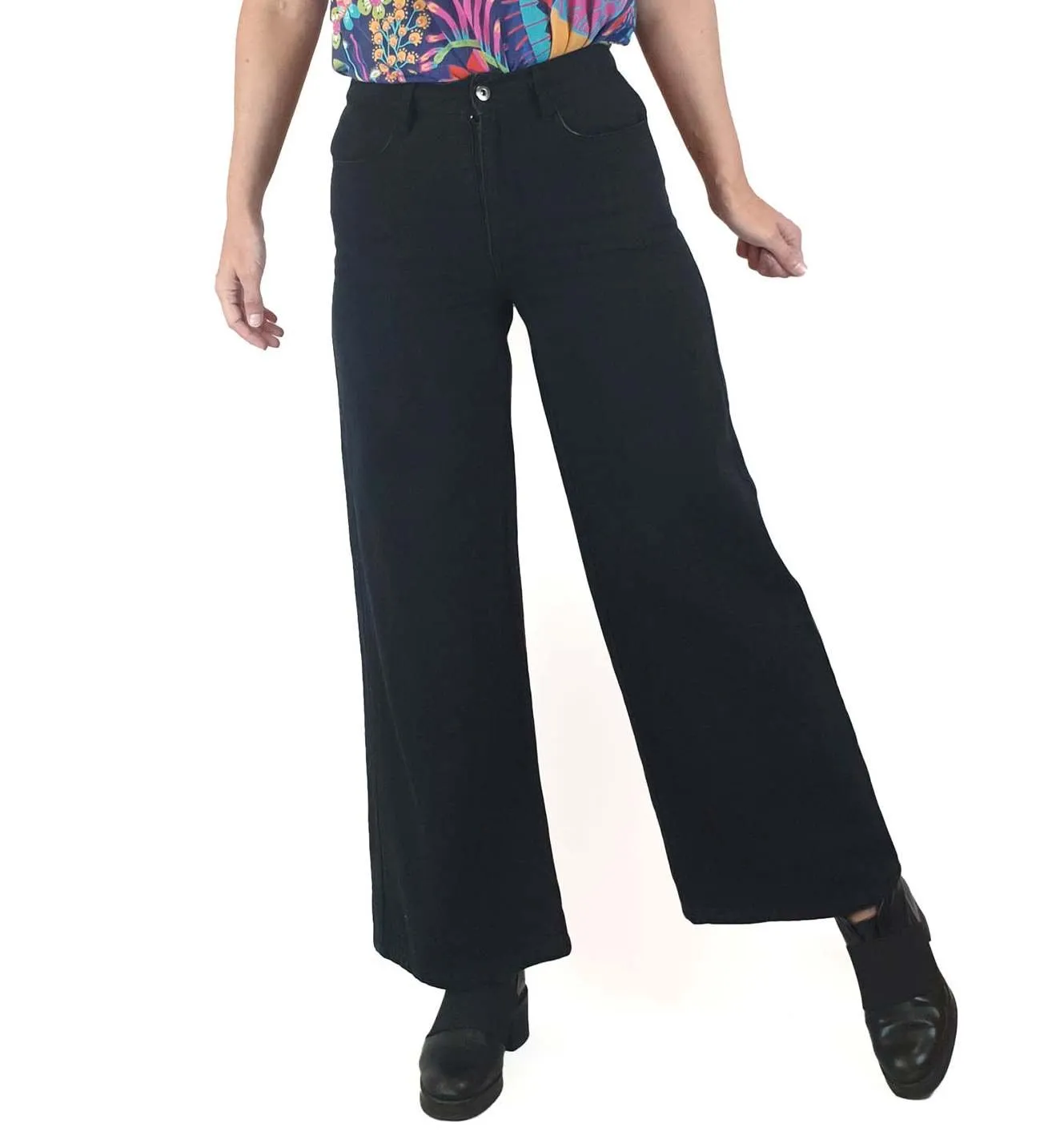 Dazie black wide leg jeans size 8