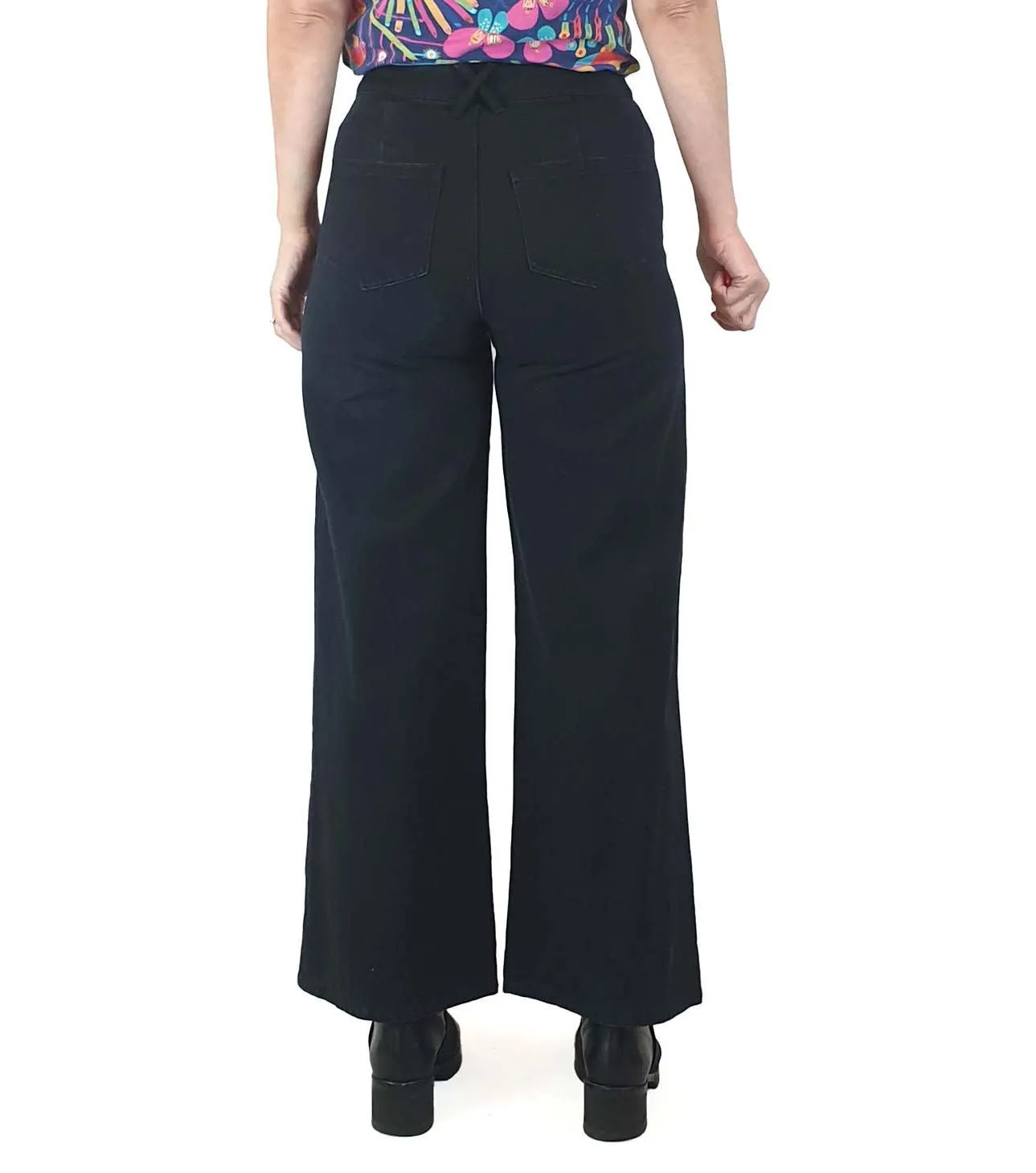 Dazie black wide leg jeans size 8