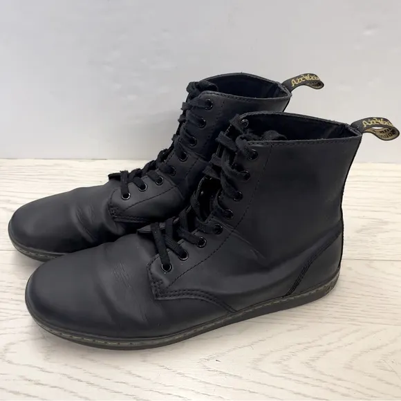 Dr Martens Men’s Tobias Casual Black Leather Lace Up Boots Size 13