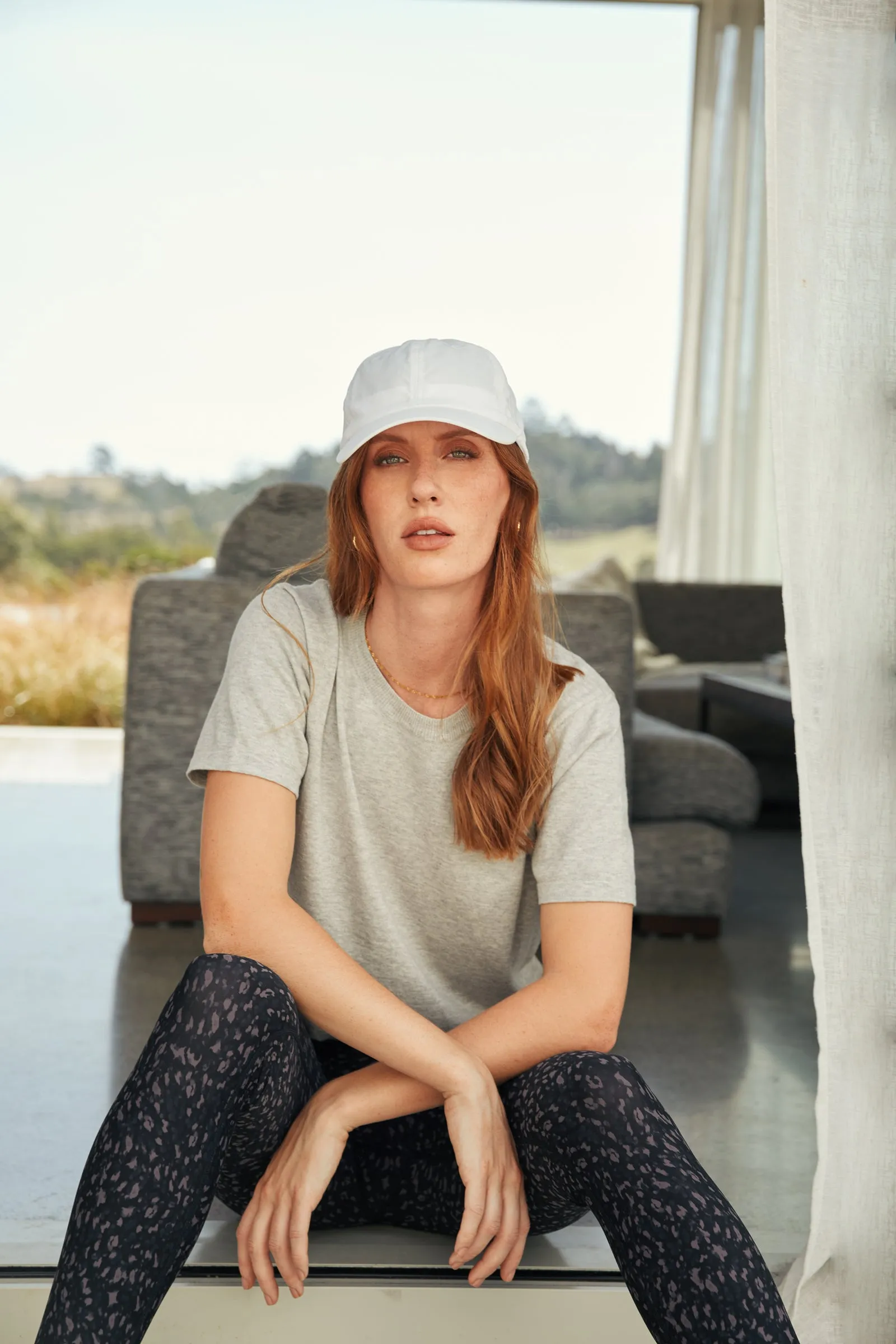Encore Knit Tee - Grey Marle
