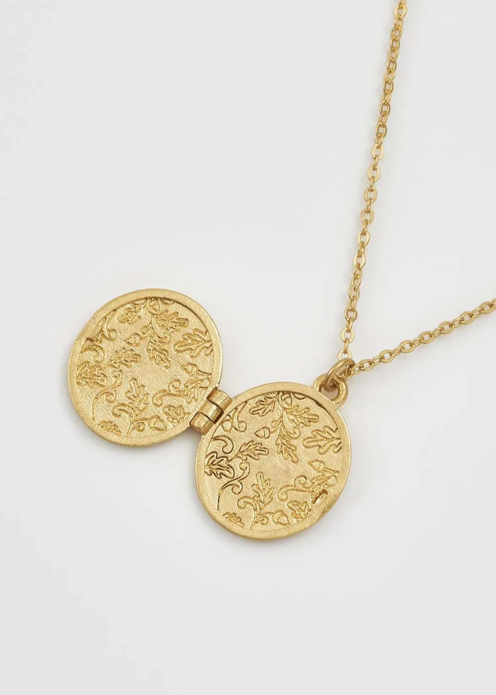 Fable England Running Bunny Locket Necklace