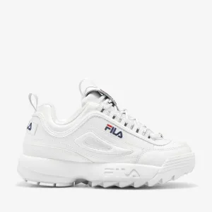 FILA KIDS WHITE DISRUPTOR II PREMIUM SNEAKERS  US 6.5