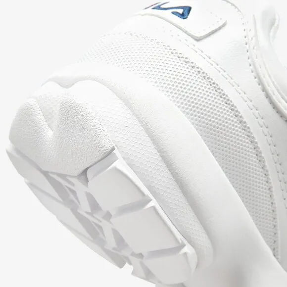 FILA KIDS WHITE DISRUPTOR II PREMIUM SNEAKERS  US 6.5