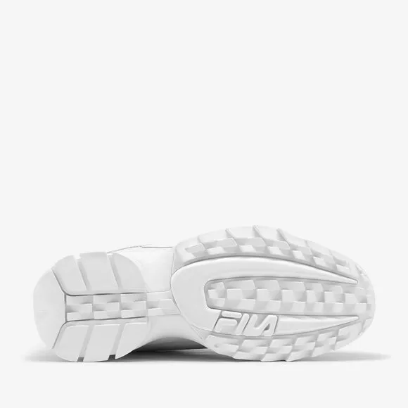 FILA KIDS WHITE DISRUPTOR II PREMIUM SNEAKERS  US 6.5