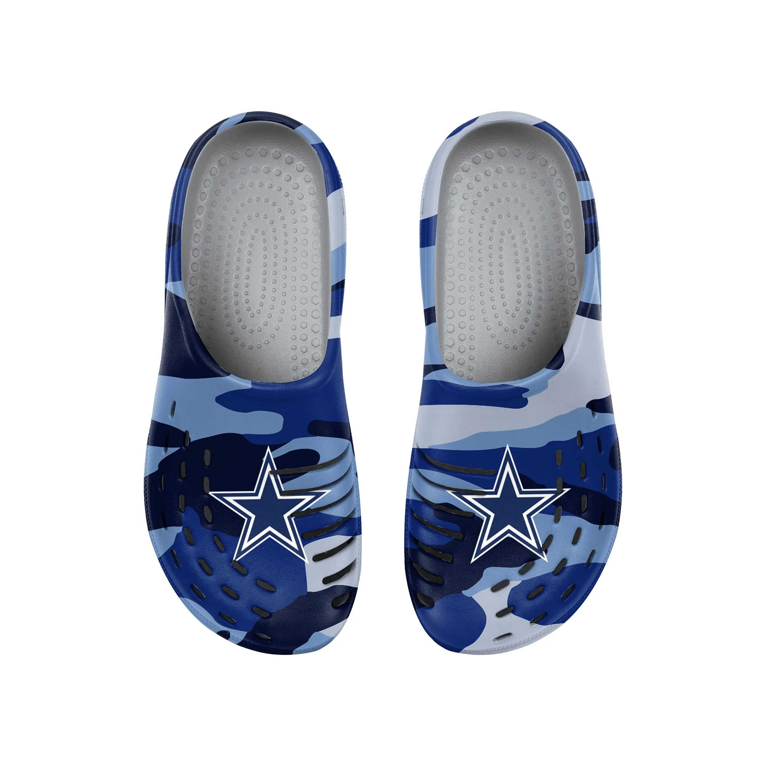 FOCO Men's NFL Team Logo Garden Water Sandals Shoes Slipper Clogs, Tonal Camo, 11-12