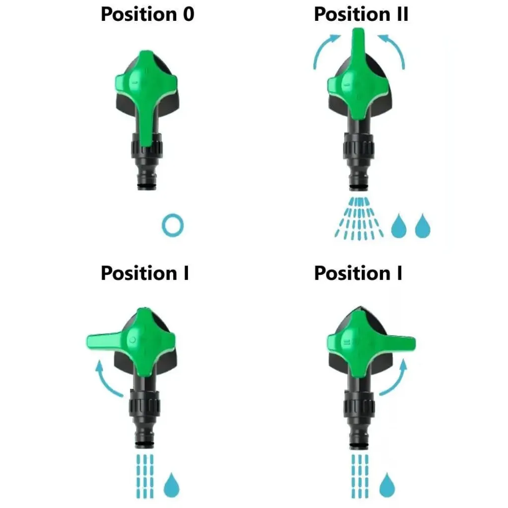 Garden Tap Low/High Flow Patio Mode Faucet Anti-Calc System
