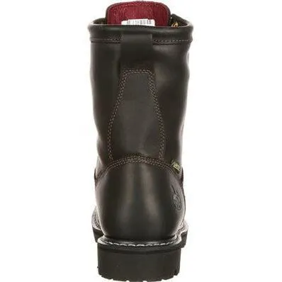 Georgia Men's Lace To Gore-Tex 8" Soft Toe Waterproof 200G Ins Work Boot- Black- G8040