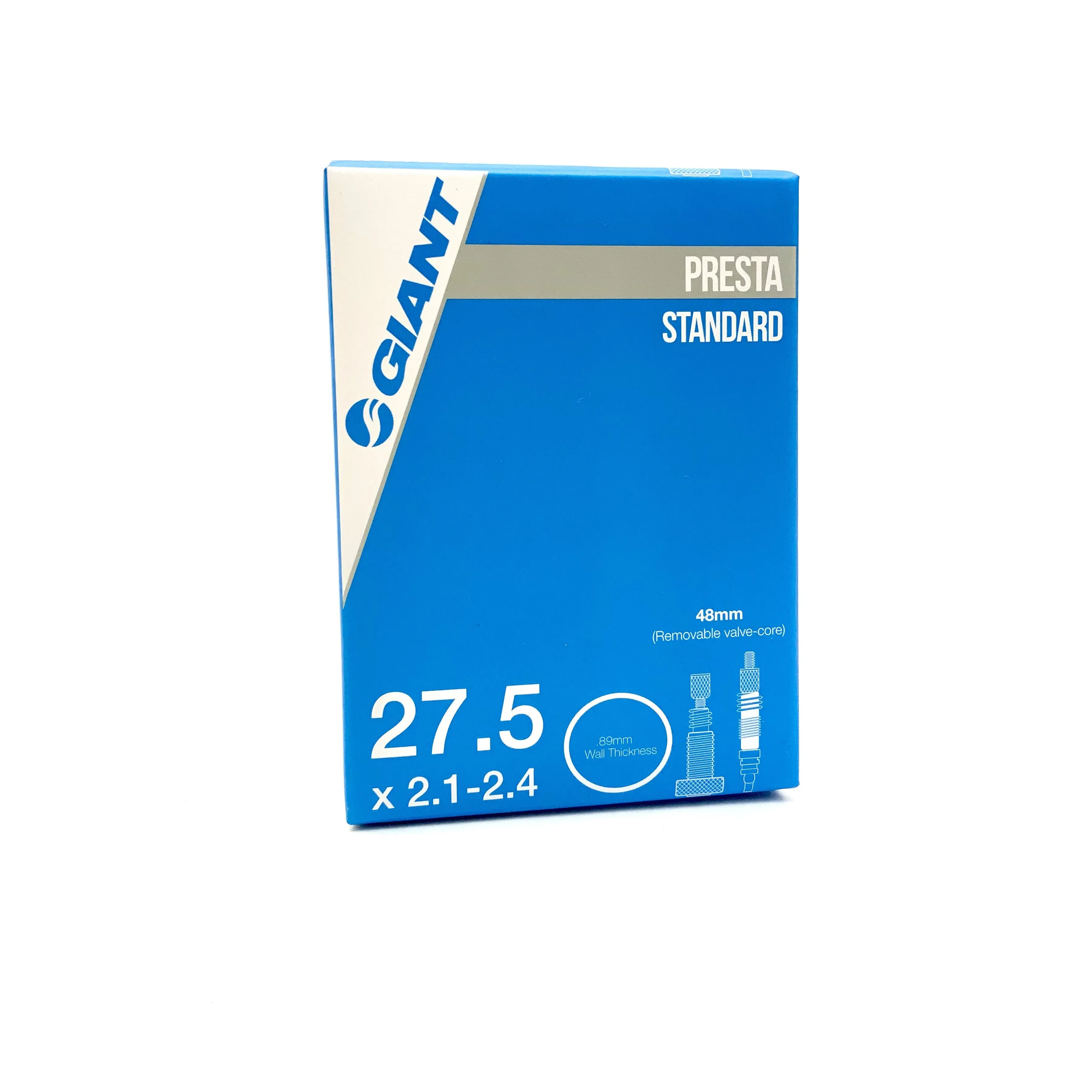 Giant 27.5" x 2.1-2.4" 48mm Presta Valve, Bike Tube