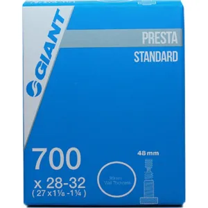 Giant 700c x 28 - 32, 48mm Presta Valve Bike Tube