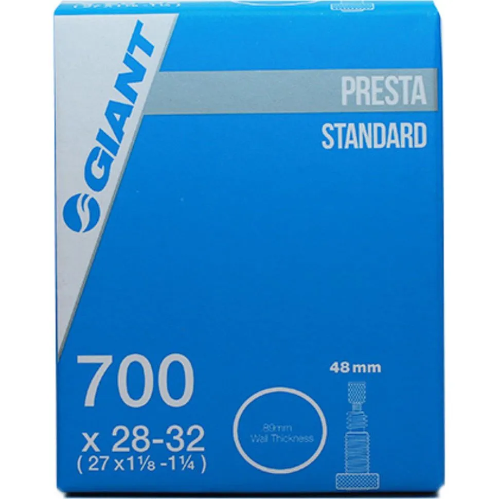 Giant 700c x 28 - 32, 48mm Presta Valve Bike Tube