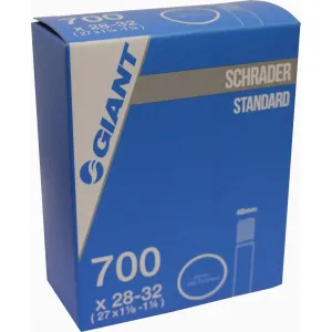 Giant 700c x 28 - 32, 48mm Schrader Valve Bike Tube