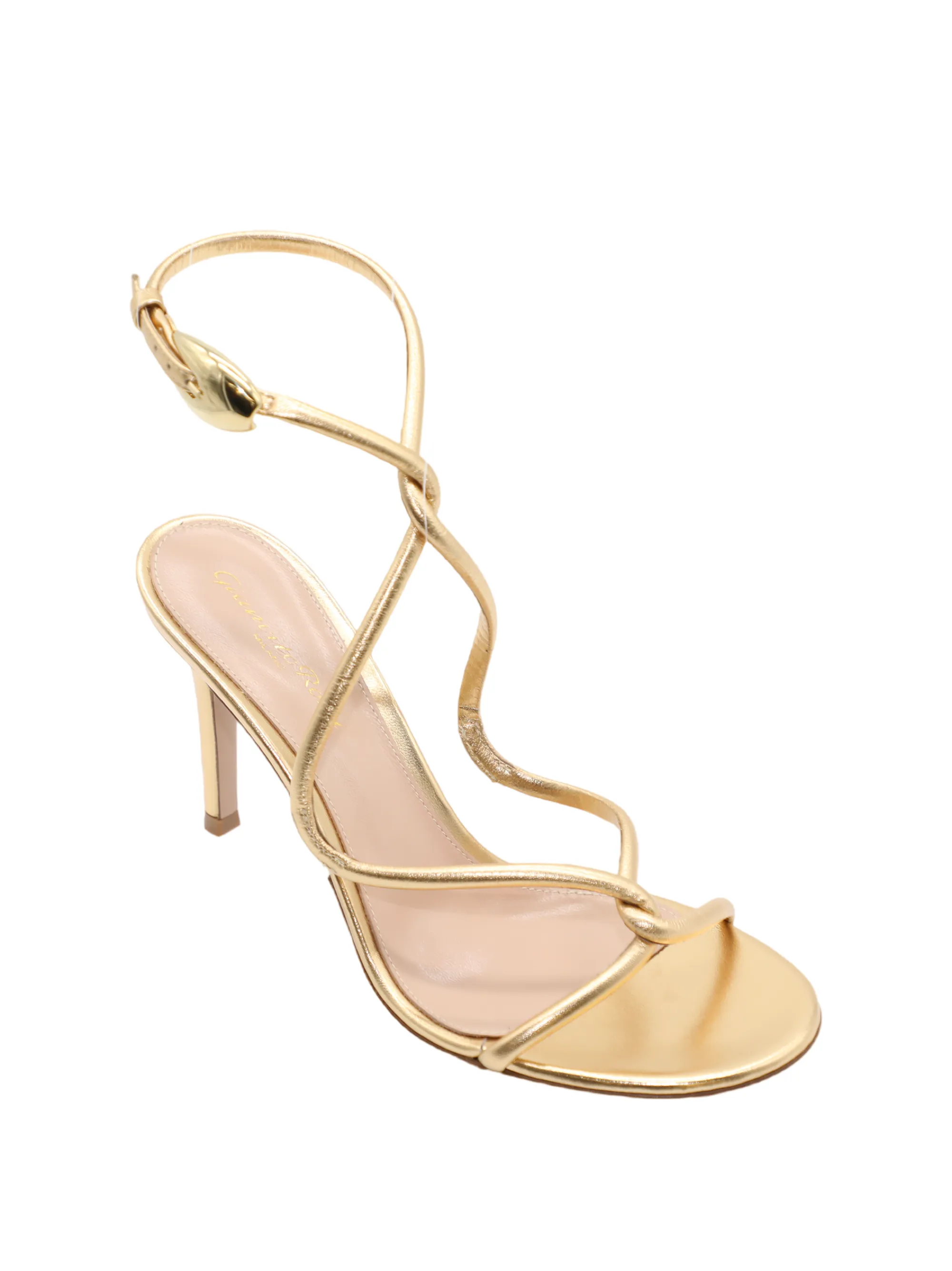 Gianvito Rossi Black Mamba 85 Sandal Heel in Mekong