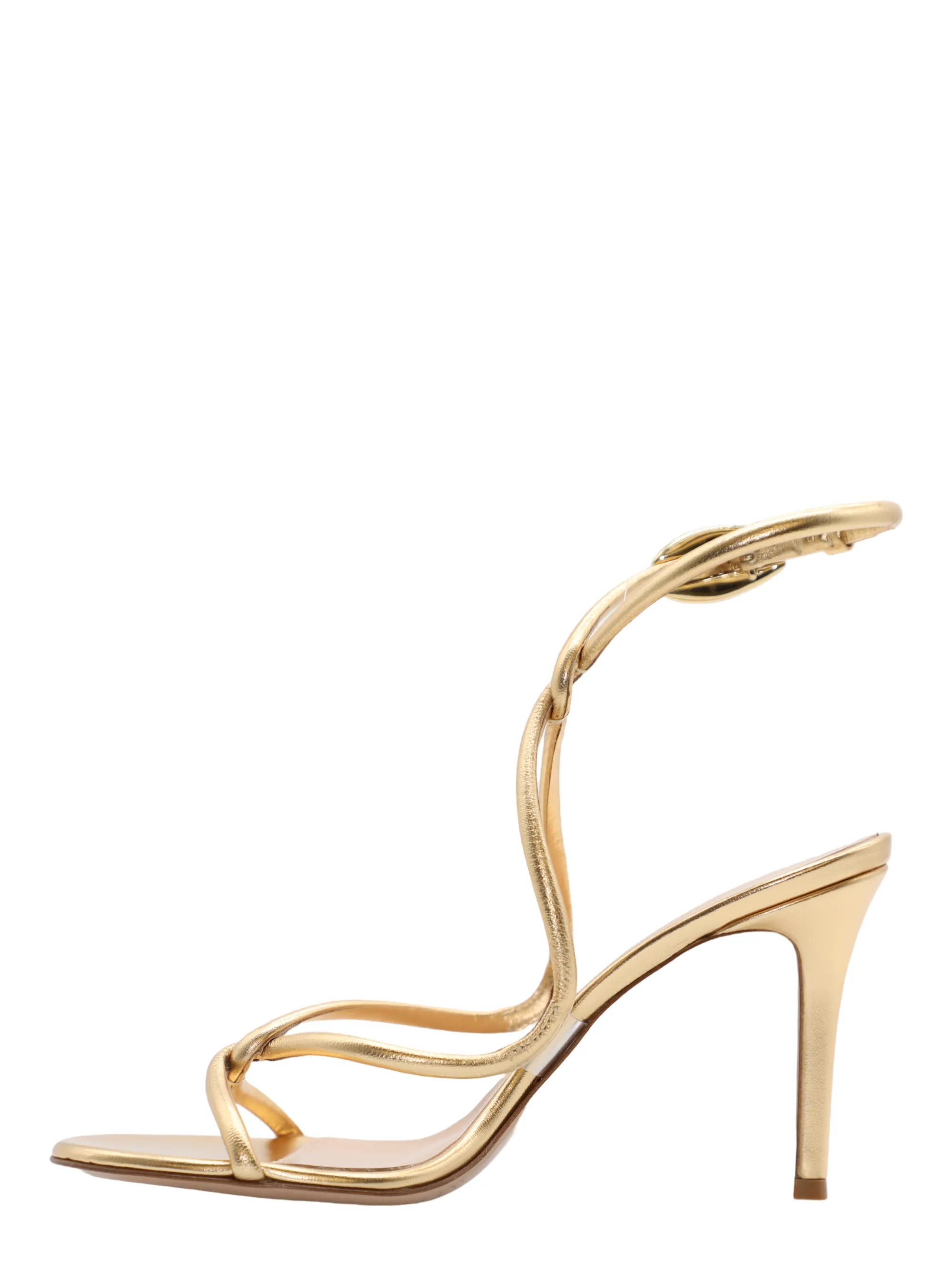 Gianvito Rossi Black Mamba 85 Sandal Heel in Mekong