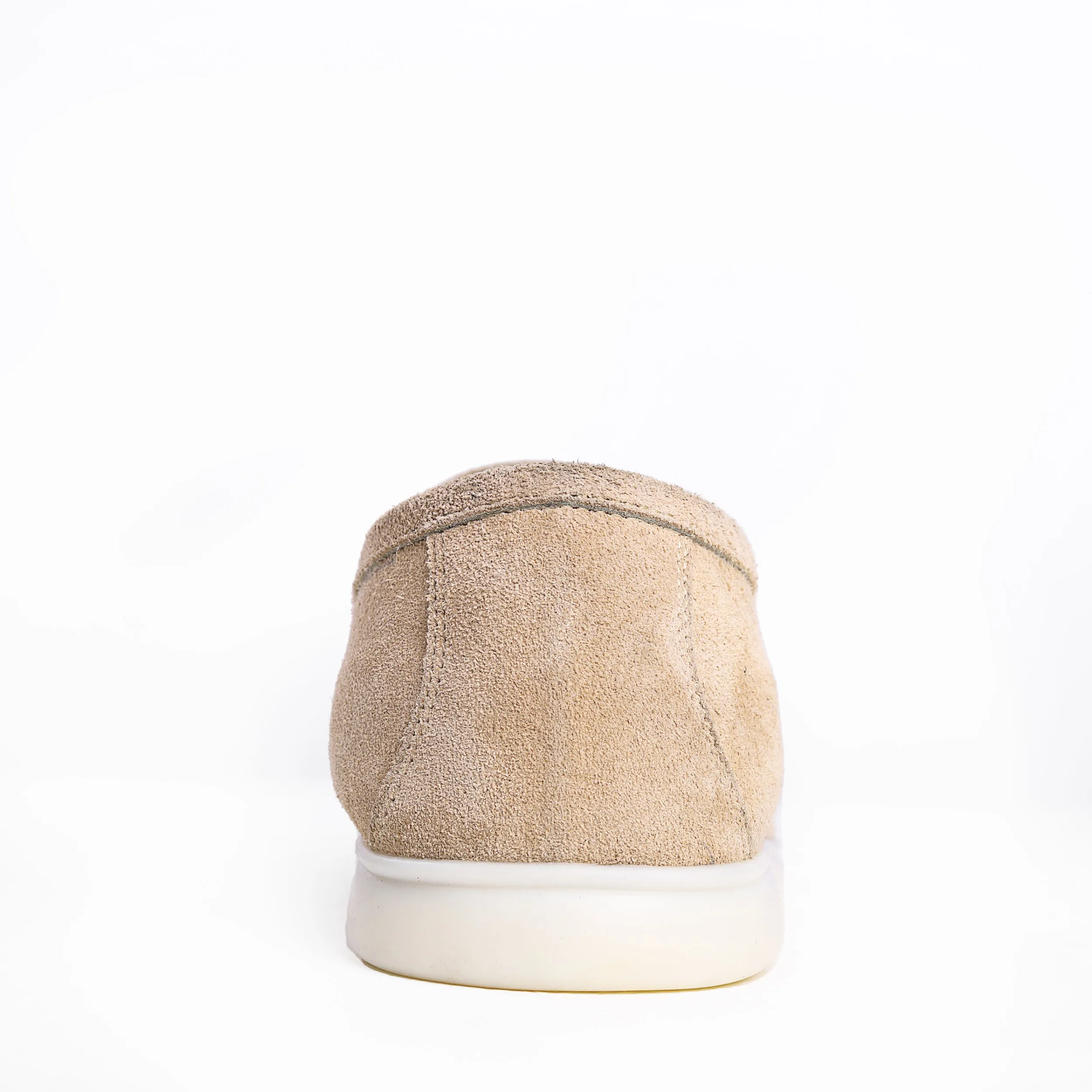 Heritage Suede Flat Loafers For Men Beige