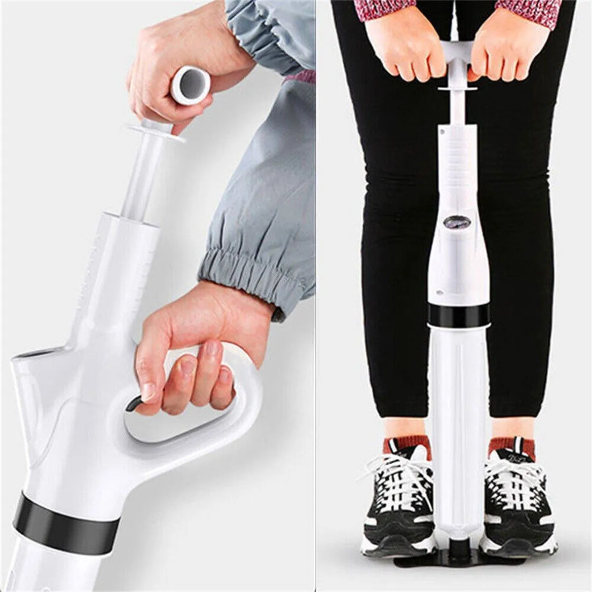 High Pressure Toilet Pipe Sewer Dredge Tool Pneumatic Suction Floor Drain Tool
