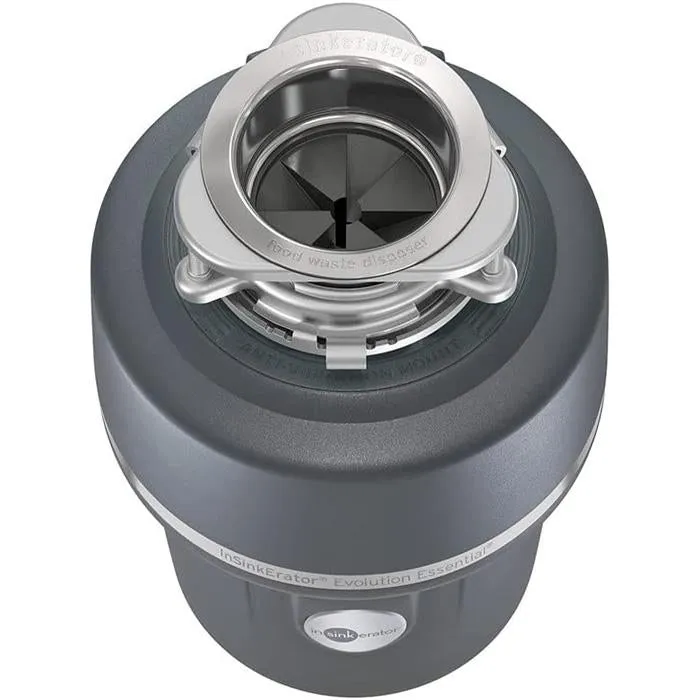 Insinkerator Evolution Essential XTR Garbage Disposal with Cord and SinkTop Switch, 3/4 HP