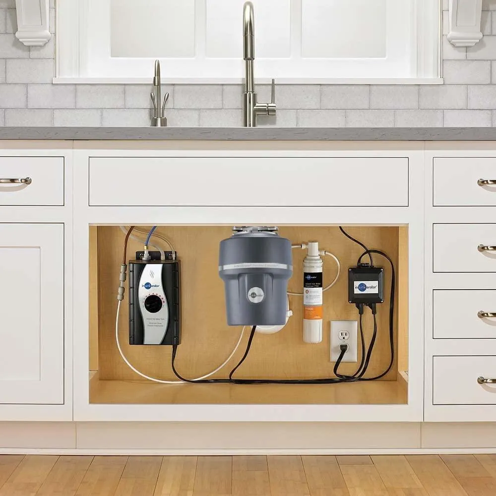 Insinkerator Evolution Essential XTR Garbage Disposal with Cord and SinkTop Switch, 3/4 HP