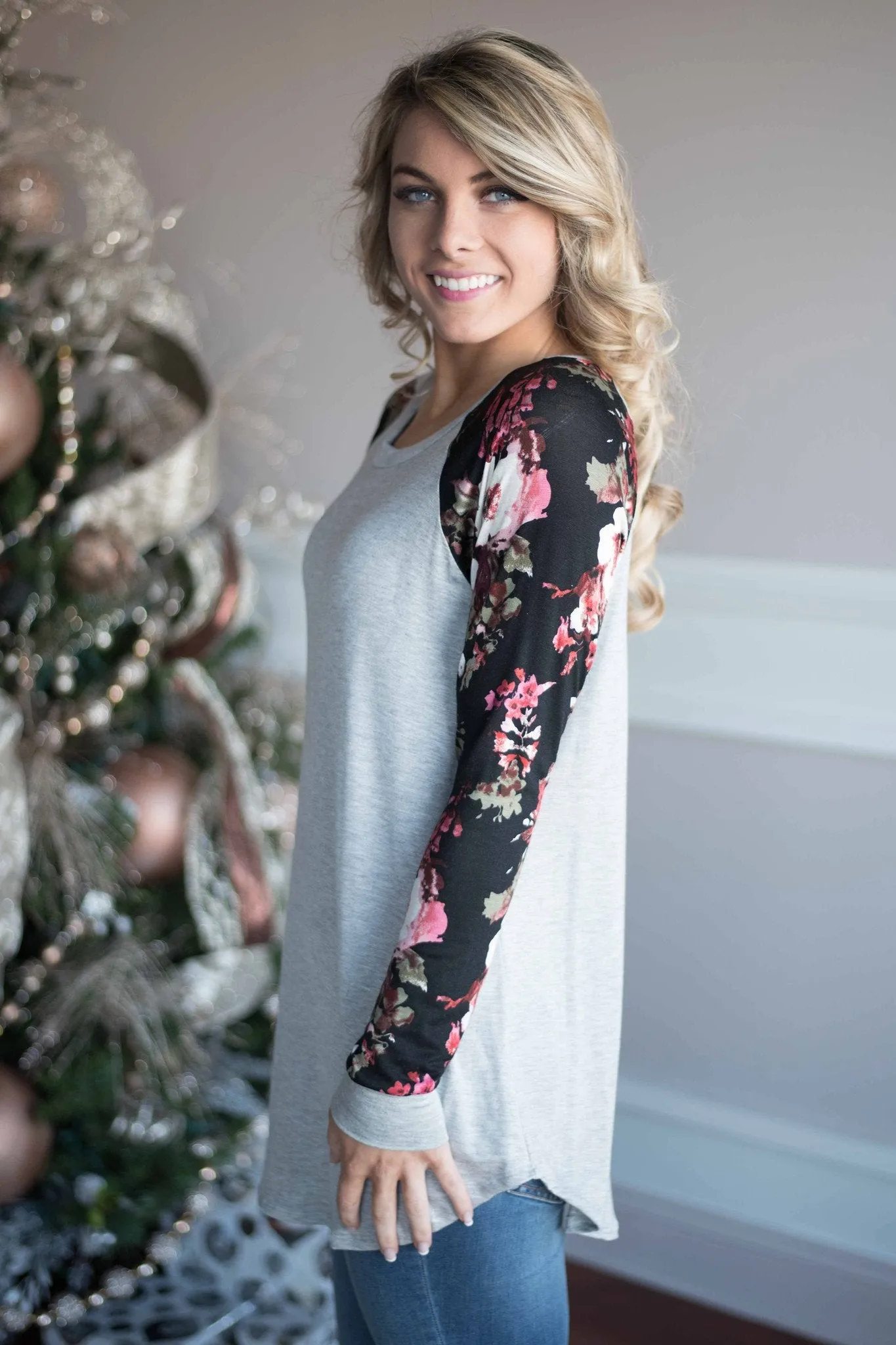 Just Another Day Floral Top