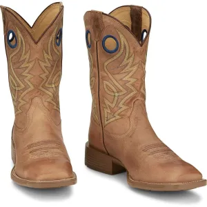 Justin Boots  Men's Pickett 11" Western Tan Square Toe Boot